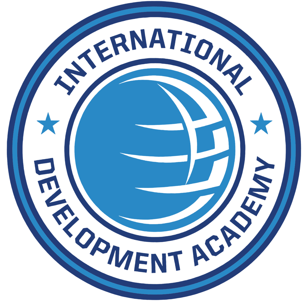 The logo of a company in the USA called International Development Academy